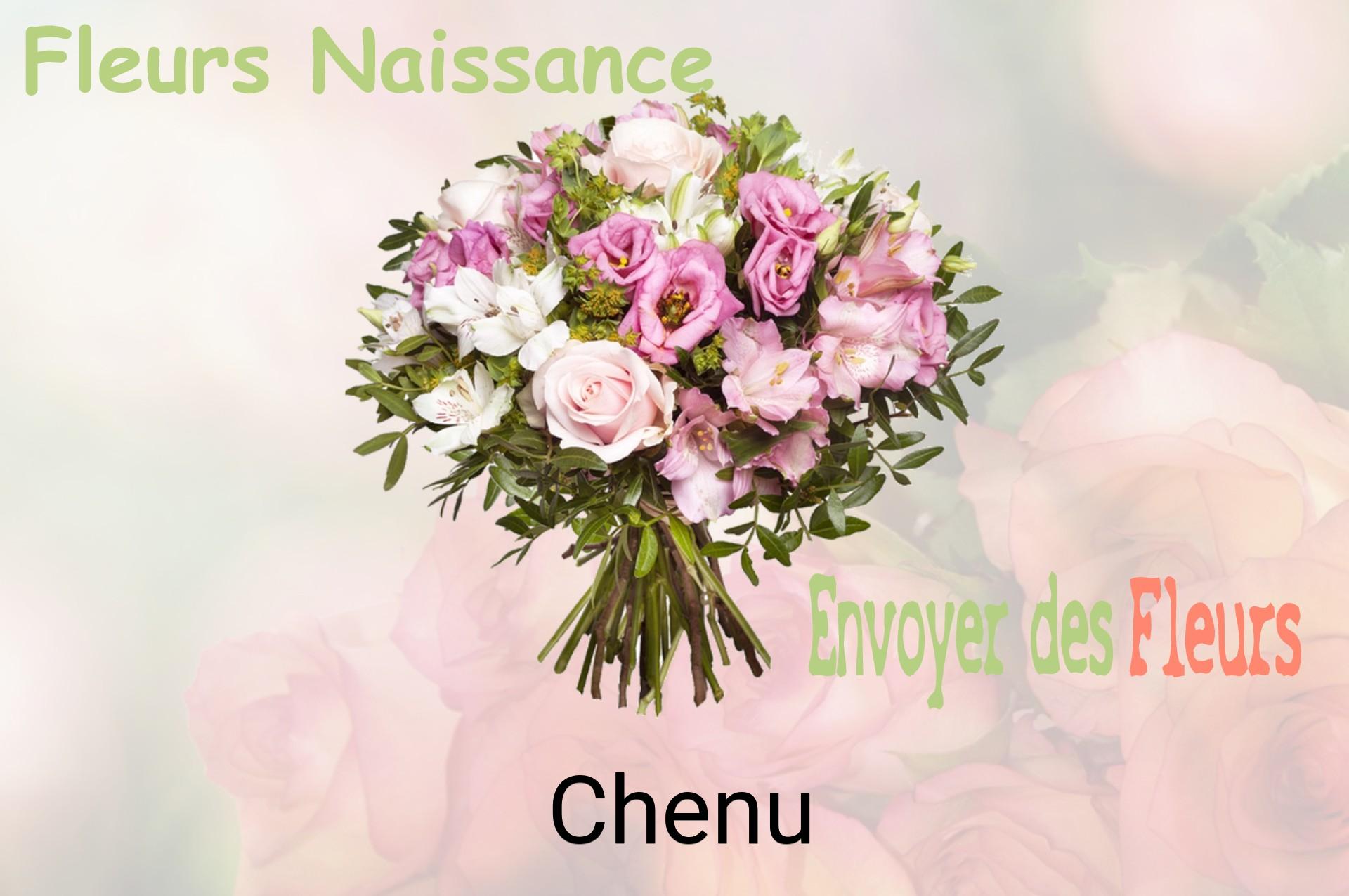 Bouquet de fleurs de naissance livré à Chenu